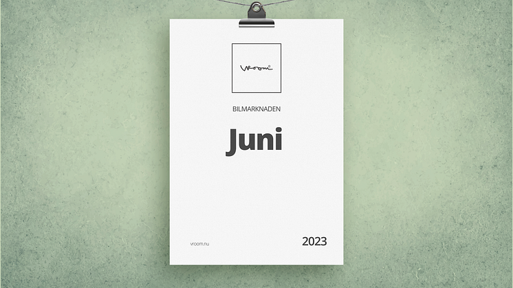 Bilmarknaden juni 2023