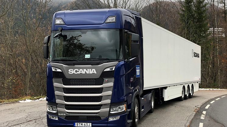 Der Scania 540 S erhielt im Pressetest von verschiedenen Fachmagazinen großes Lob. 