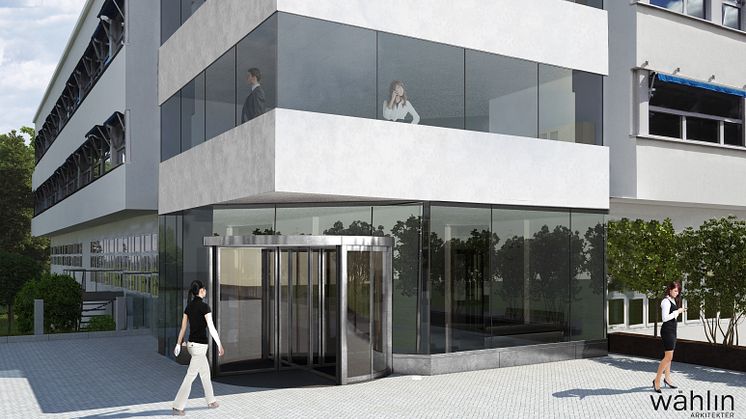 Swedavias nya huvudkontor. Illustration: Wåhlin Arkitekter
