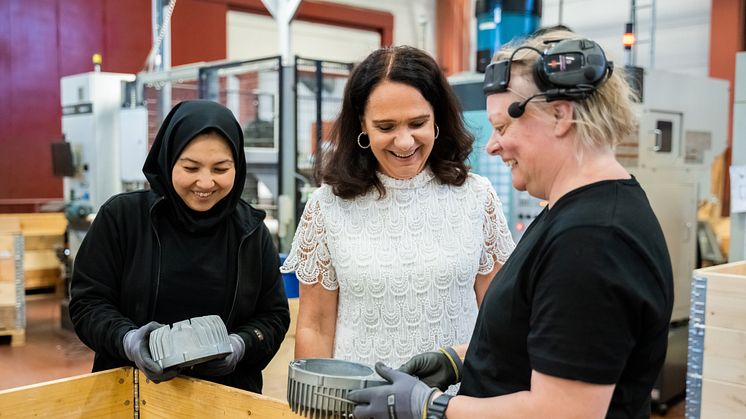 Cajsa Lundberg VD på Lundbergs Pressgjuteri är årets andra utvalda ambassadör för Elmia Subcontractor.