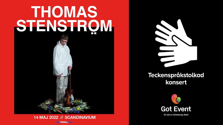 Scandinaviumkonsert med Thomas Stenström teckenspråkstolkas