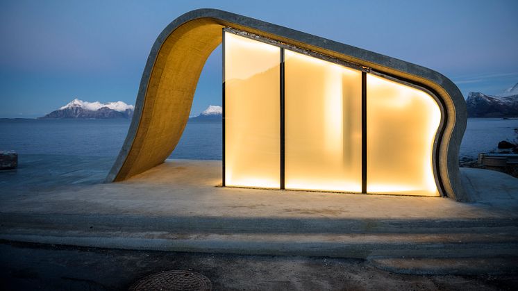 Ureddplassen - one of the many divine toilets along the Norwegian Scenic Routes - Photo: Lars Grimsby/Statens Vegvesen