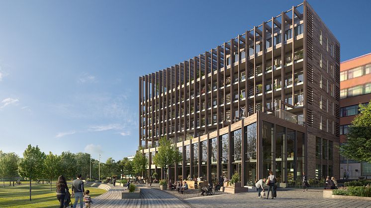 Profilbyggnaden är en del av Dreems projekt i Kista, Stockholm 