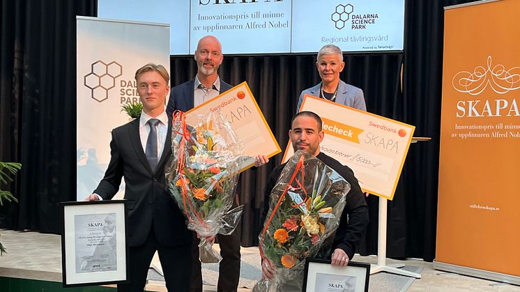 Jonny Gahnshag, Region Dalarna, Angelica Ekholm, Dalarna Science Park, Albin Mårtensson, Sleva AB och Idris Harki Carthago Fragrance AB.