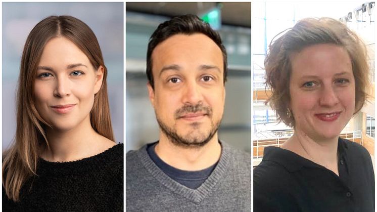 Tre nya namn i Våra barns klimats styrelse 2022: Maja Stridsberg, Jagge Tammeleh och Marian Söderholm