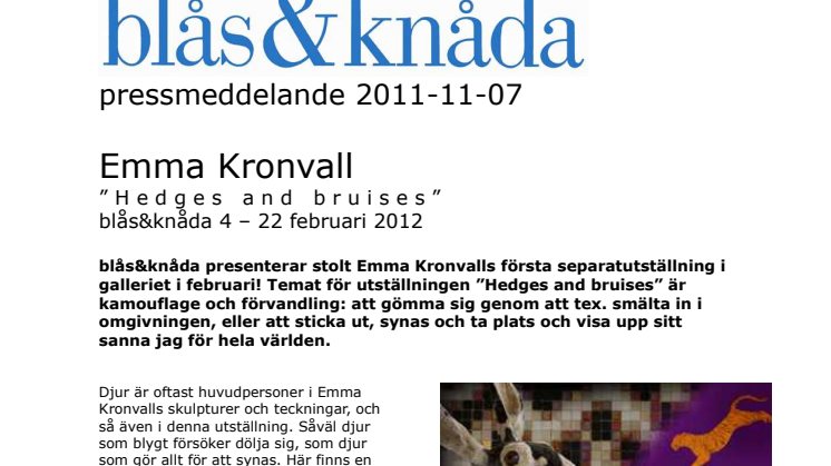 Emma Kronvall på blås&knåda