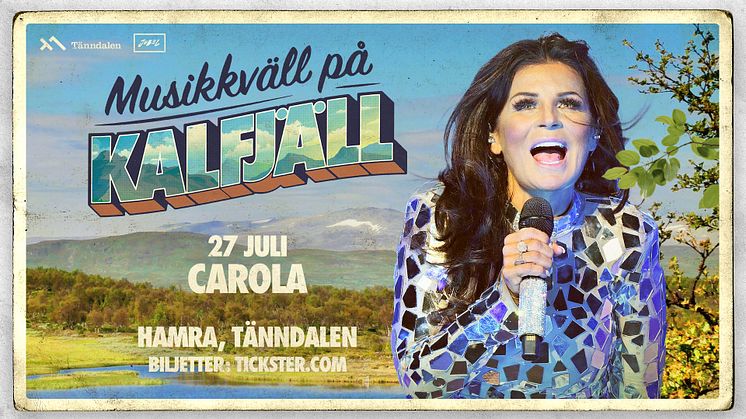 Carola spelar på fjället i Tänndalen den 27 juli 2024.