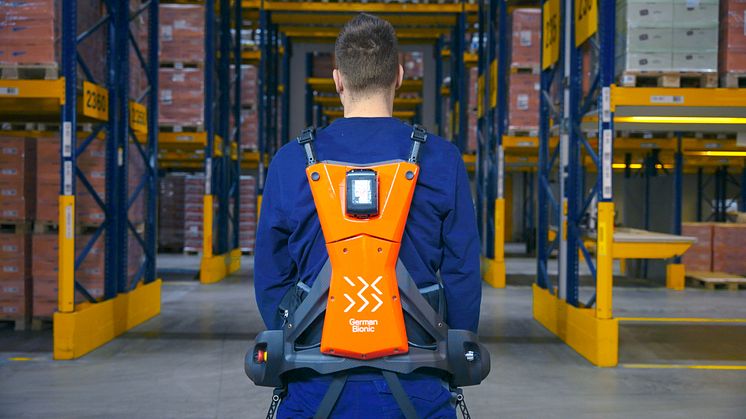 Exoskelett testas på Dachsers lager