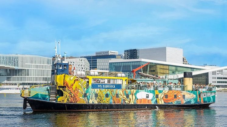 Oslos flytende arena, MS Bjørvika | Foto: Kristoffer Bjerkelund