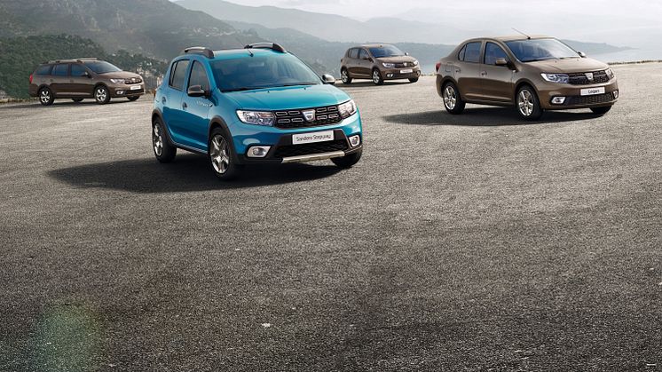 Dacia Sandero, Sandero Stepway, Logan og Logan MVC, har fået en overhaling af de større. 