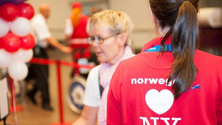 Norwegian firar premiärflighten till New York 31 maj 2013