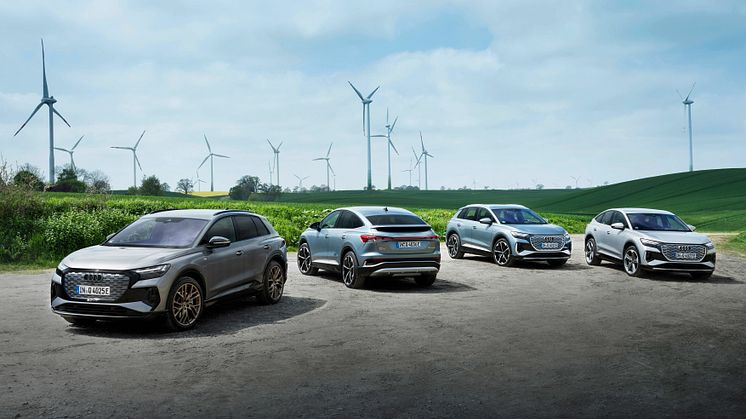 Nya Audi Q4 e-tron och Q4 Sportback e-tron bidrog till sänkta CO2-värden under 2021.jpg