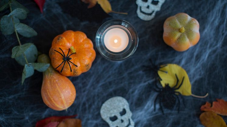 Nyöppning av det tillfälligt biblioteket har tema Halloween