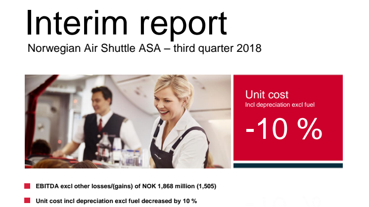 Norwegian Q3 2018 rapport