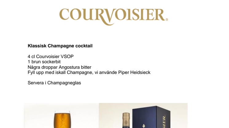 Courvoisier - champagnecocktail 
