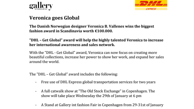 Veronica goes Global