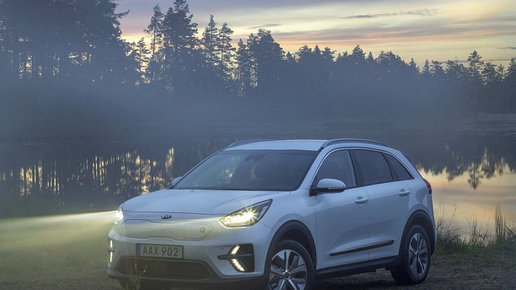 Kia Niro EV kommer 485 km på en laddning