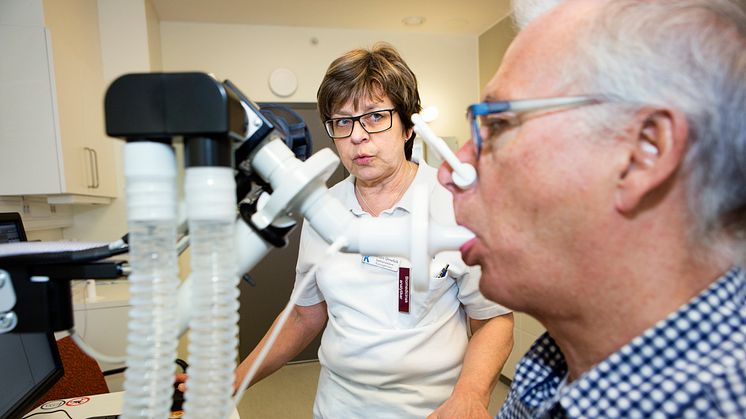 Lungfunktionstest genom spirometri