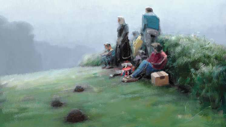 Poul Anker Bech: "Familie i morgendis", 2003. Hammerslag: 105.000 kr.