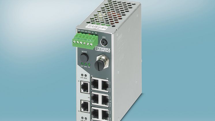 Profinet kompatibel switch med smalt design