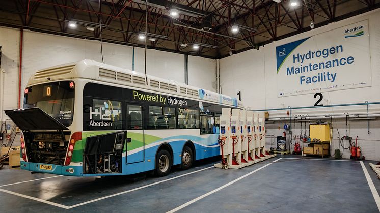 Wasserstoffbus in Aberdeen