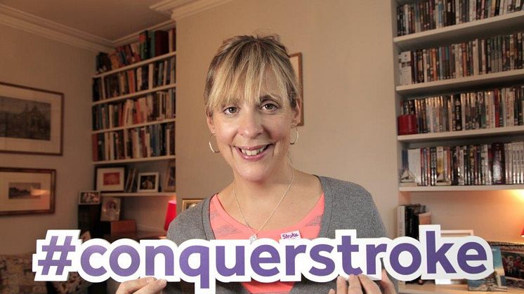 Mel Giedroyc supports the Stroke Associaton 'Give a Hand' campaign