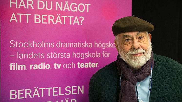 Francis Ford Coppola besökte filmstudenterna på StDH. Foto: Per Bolkert