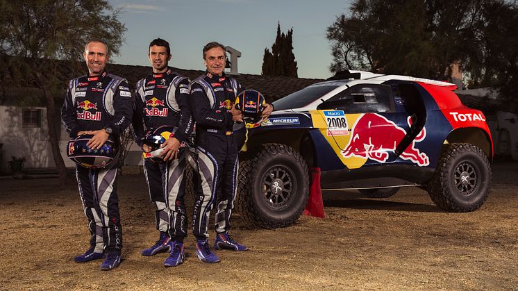 Team Peugeot Total och Peugeot 2008 DKR är redo för världens tuffaste rally, Paris-Dakar.