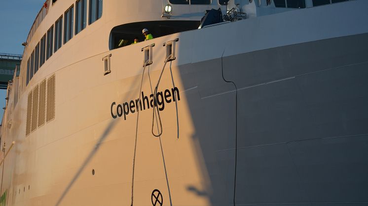 Die "Copenhagen" geht auf Probefahrt