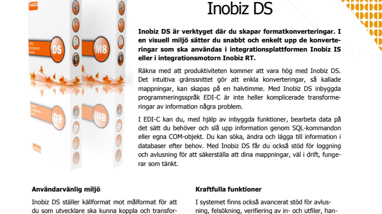 Produktinformation Inobiz DS (pdf)