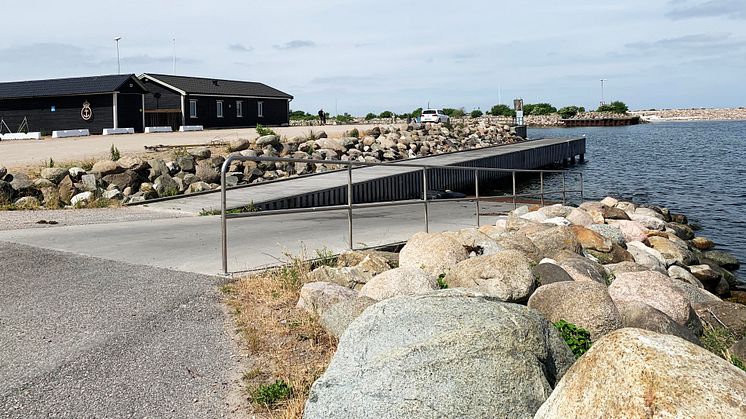 Båtrampen vid Vaktgatan på Limhamn