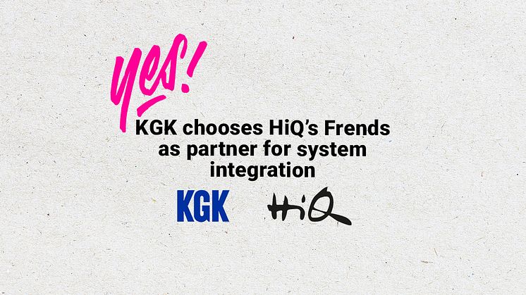 KGK chooses HiQ’s Frends as partner for system integration.