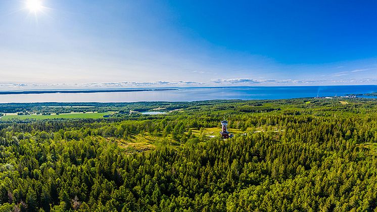 Flygbild från Götene. Foto: Jesper Anhede.