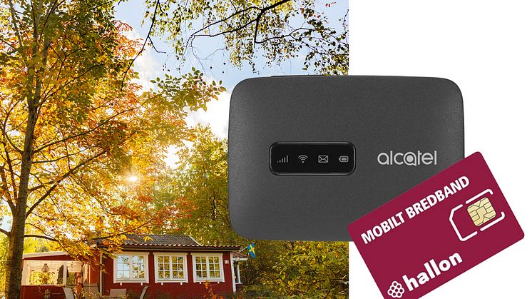 Kraftig efterfrågan på elektronik under juli, augusti, september 2020 Bild: TCL, Annons, Alcatel portabel router MW40