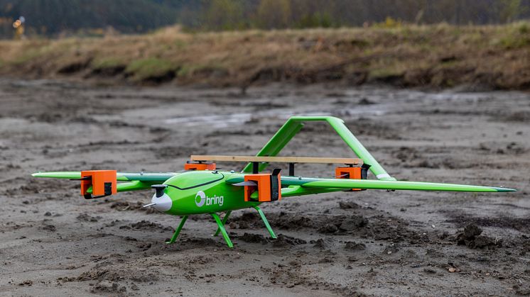 Bring har en tro på, at droner kan spille en vigtig rolle i fremtidens hurtige leverancer. Billede: Tore Oksnes