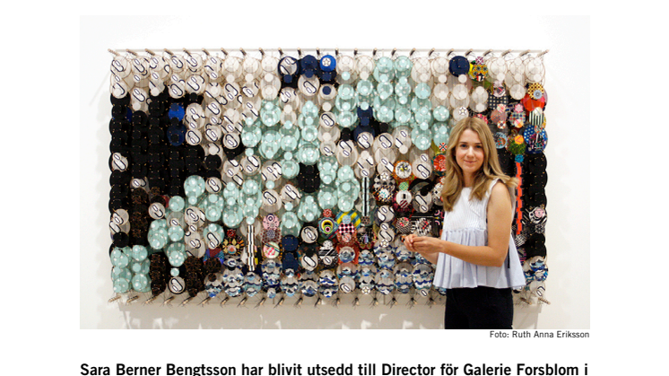 Galerie Forsblom Stockholm välkomnar Sara Berner Bengtsson som Director