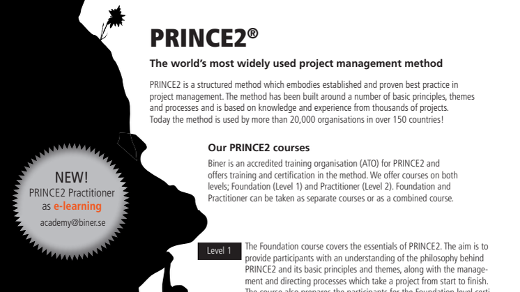 PRINCE2® - The world’s most widely used project management method