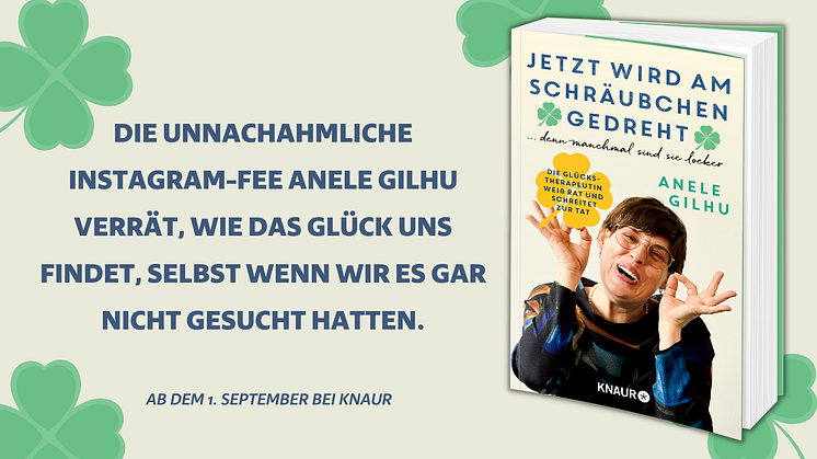 Heute schon am Schräubchen gedreht? Elena Uhlig unterhält als Glückstherapeutin Anele Gilhu