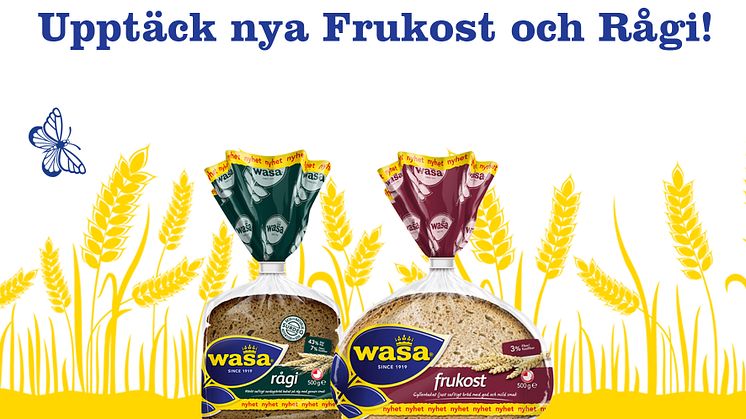 Några av Wasas populäraste knäckebröd blir nu även mjukt bröd - Frukost och Rågi