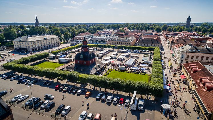 Nya stadens torg, Lidköping. Foto: Patrik Borgenhard