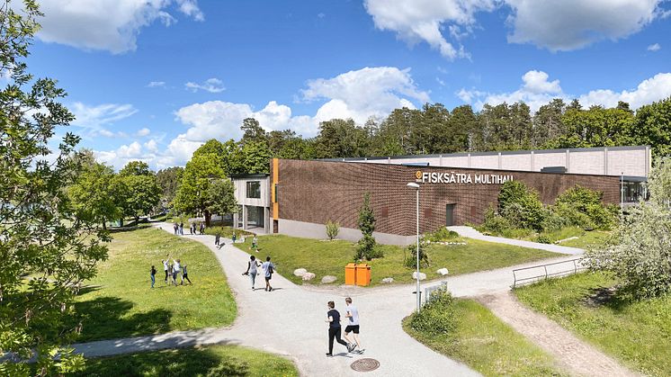 Spadtag för Multihall i Fisksätra