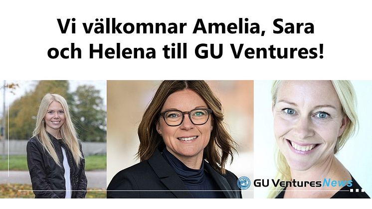 Från vänster i bild: Amelia Lindh, Sara Malcus och Helena Lundquist.