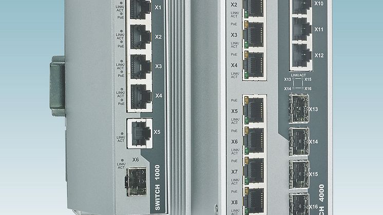 Robuste Power over Ethernet (PoE) switche