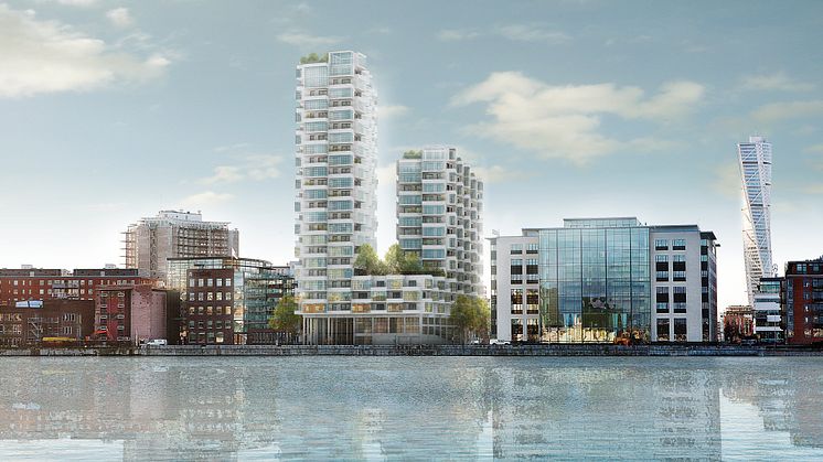 FOJAB arkitekter ritar nytt landmärke i Västra Hamnen, Malmö