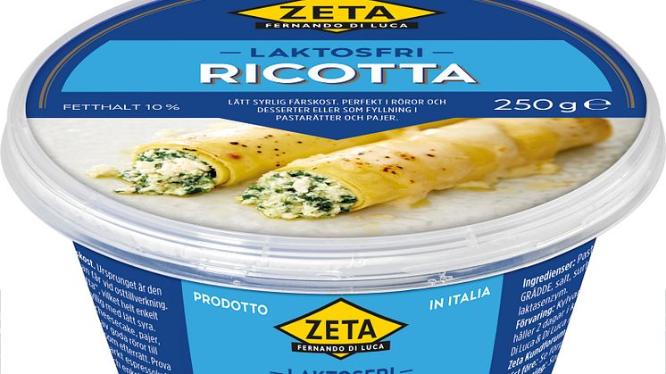 Sveriges första laktosfria ricotta