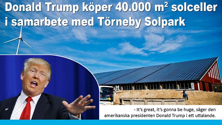 Trump investerar i solparker