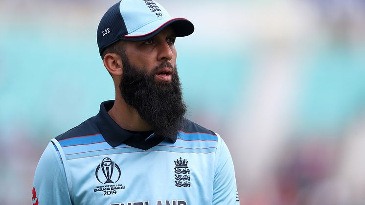 Moeen Ali in action during the ICC Men's 2019 Cricket World Cup. Photo: Getty Imags