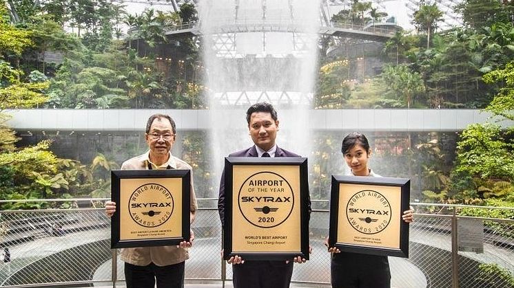 Singapore Changi Airport is named the World's Best Airport for the eighth consecutive year at the 2020 World Airport Awards