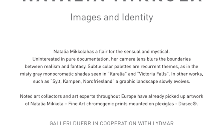 ​Natalia Mikkola  "IMAGES and IDENTITY" 11/2