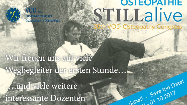 20. Osteopathie-Kongress „STILLalive“: Anmeldung ab sofort möglich